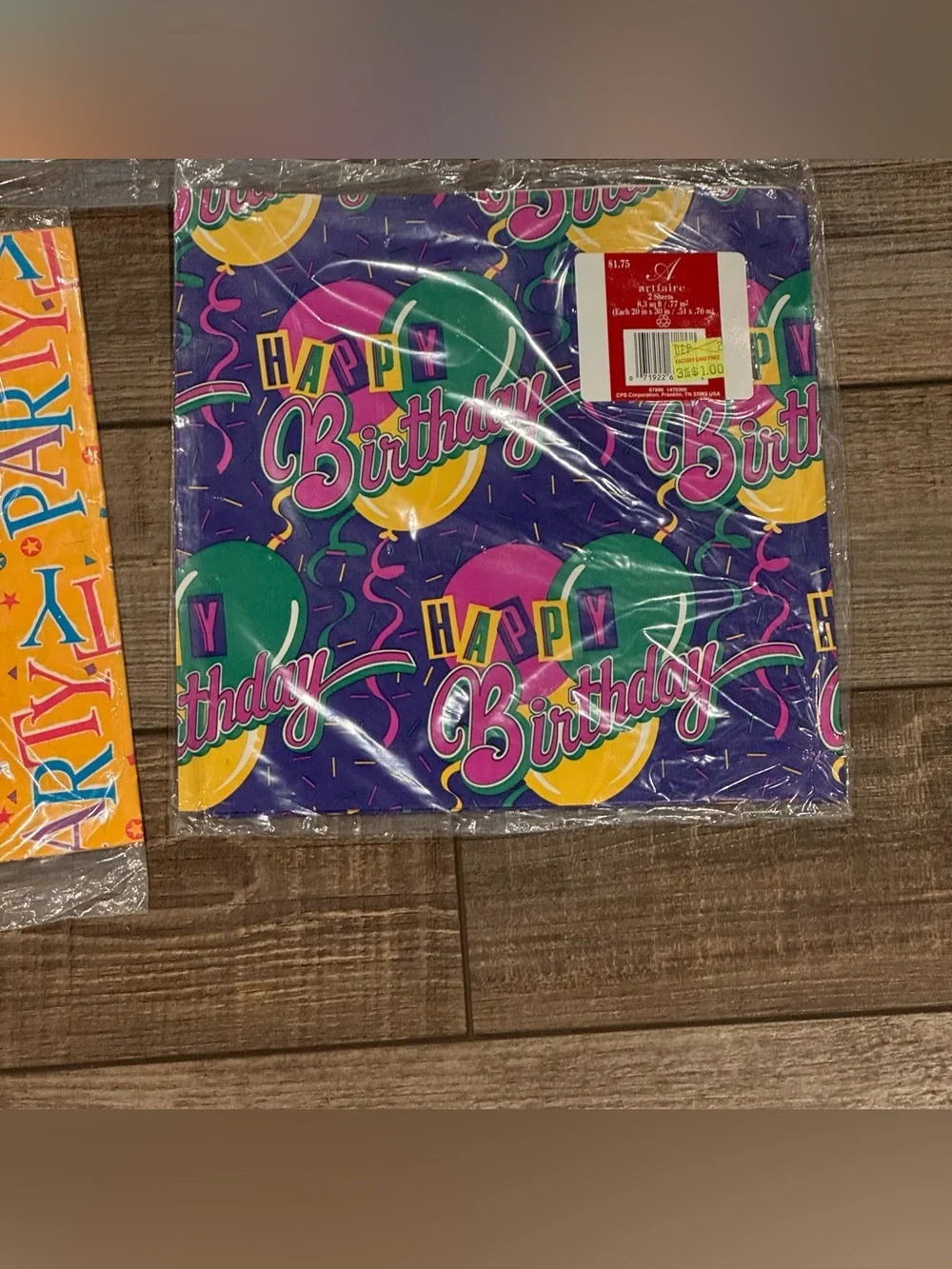 Vintage Wrapping Paper Sheets Birthday Baby Bridal Shower New Lot of 8